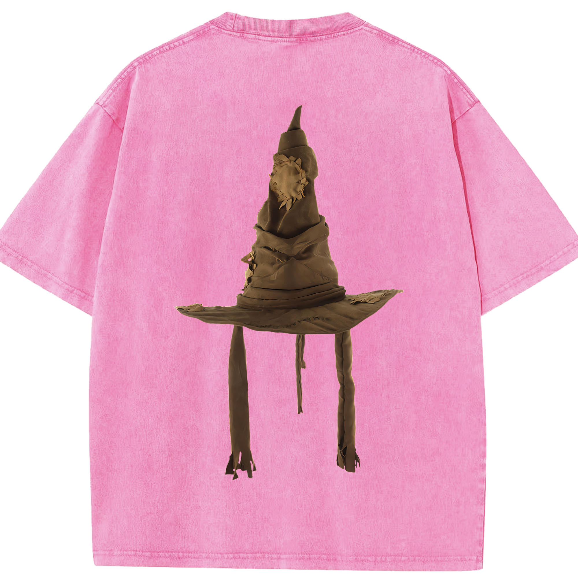 （画像用） Harry Potter ハリー・ポッターシリーズ 綿100% ヴィンテージ風 半袖Tシャツ（背面プリント）